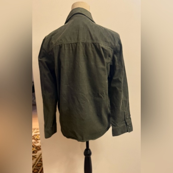H&M Corduroy Shirt Green Small - Picture 2 of 6